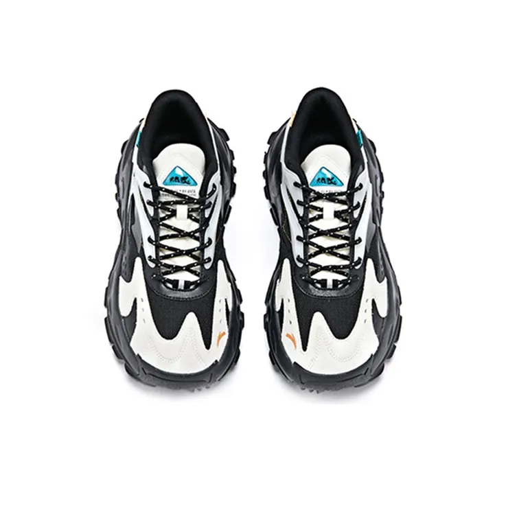 Anta Abrasion Resistant Breathable Low Top Sports Casual Shoes Men's Black Gray-3