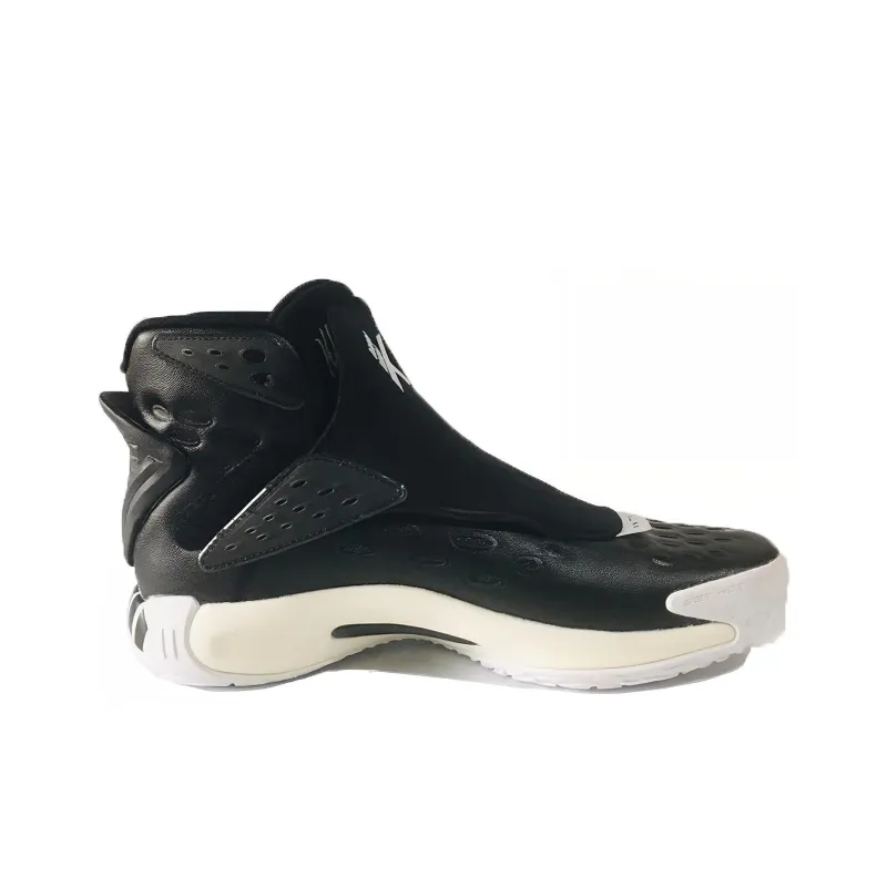 Anta KT5 'Classical Music' Cushioned Slip Resistant High Top Basketball Shoes Men's Black White-1