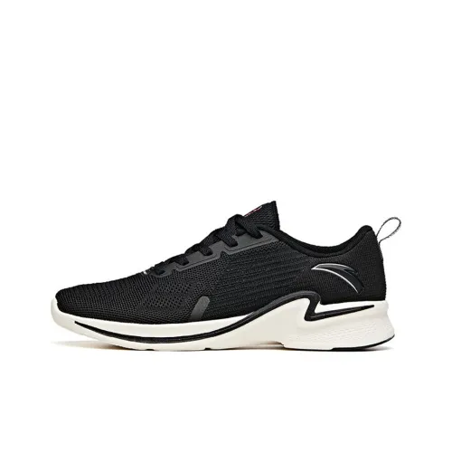 Anta Hydrogen Run II Breathable Lightweight Cushioning Low Top Running Shoes Women's Black