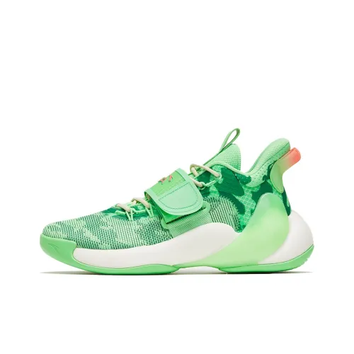 ANTA Water Flower 3 Basketball Shoes Men Low-Top Green