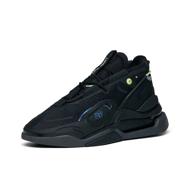 Anta AT91 Mid Top Skateboard Shoes Men's Black-1