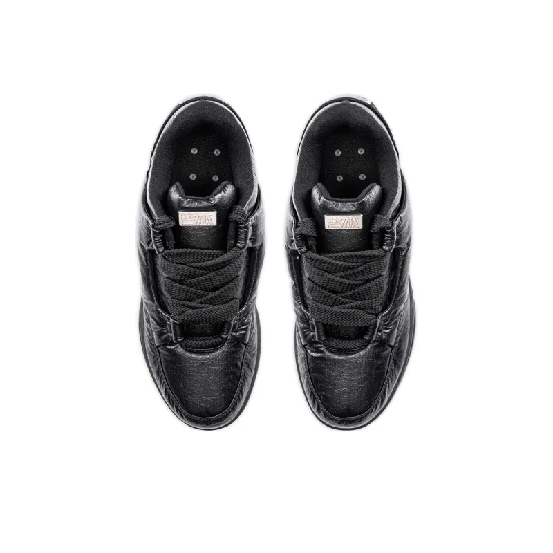 Anta AOJIE Cushioning, Wear Resistant Low Top Skateboard Shoes Men's Black-4