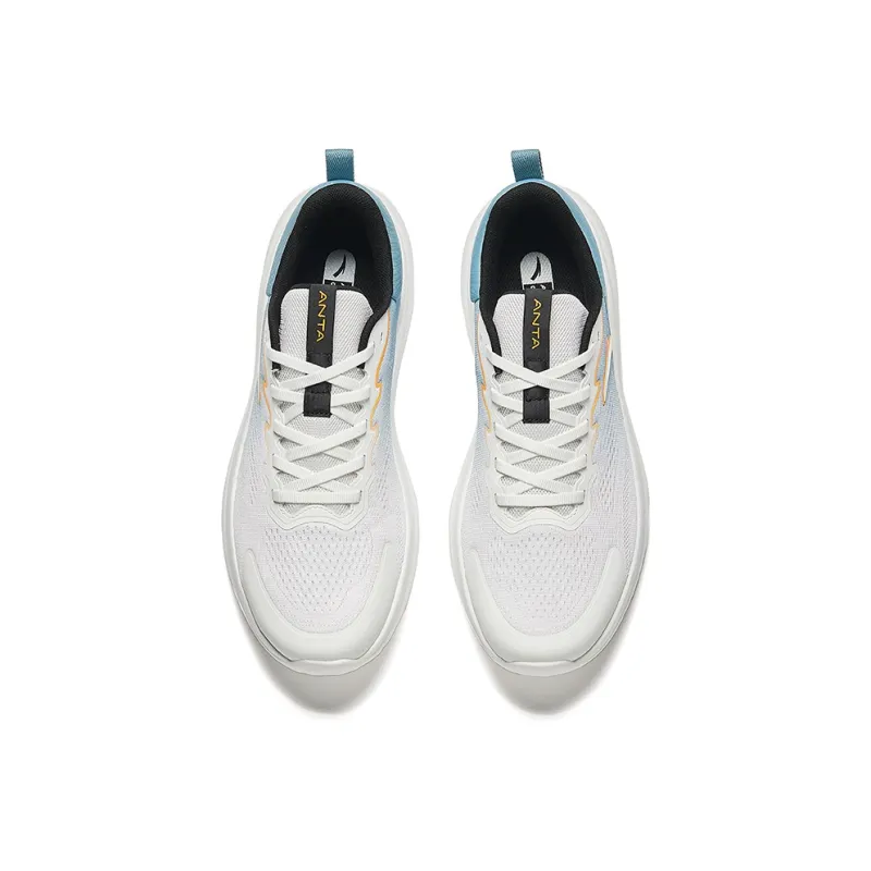 Anta Shenxing LITE Slip Resistant Cushioning Abrasion Resistant Low Top Training Shoes Men's White Blue-2