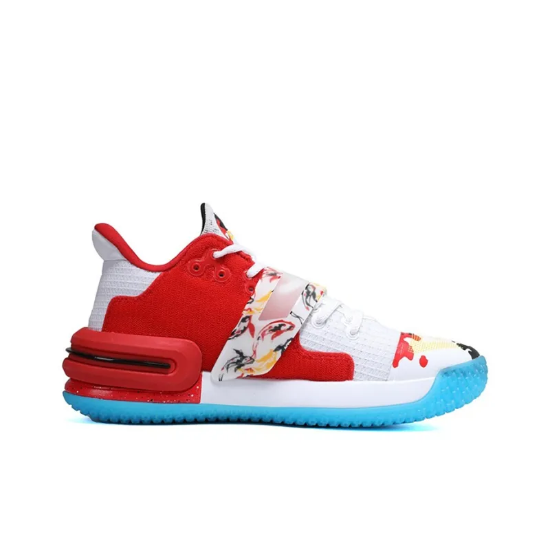 PEAK Flash 2 Generation Basketball Shoes Men Low Top Baymax/Red-1