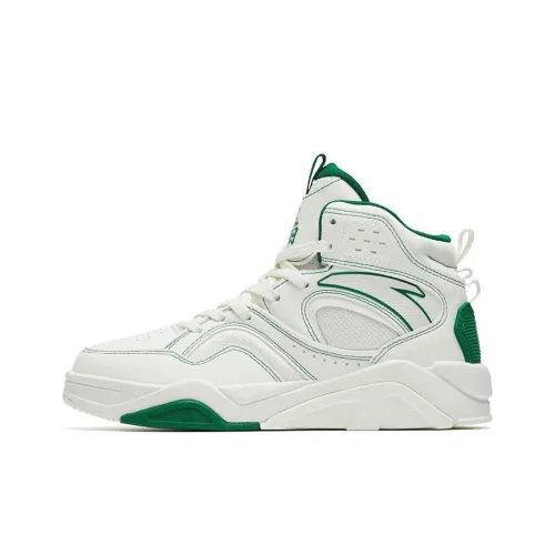 ANTA Lieyan3.0 Skateboard Shoes Men High-Top White/Green