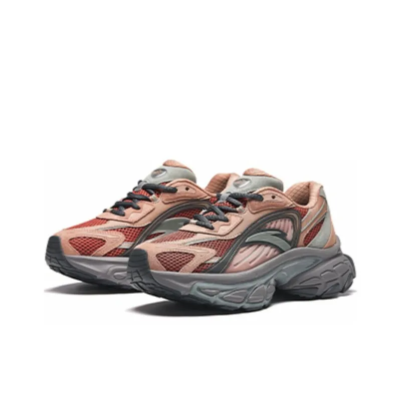 Anta Star Moon Series Abrasion-Resistant Low-Top Casual Shoes Men's Brown Red-2