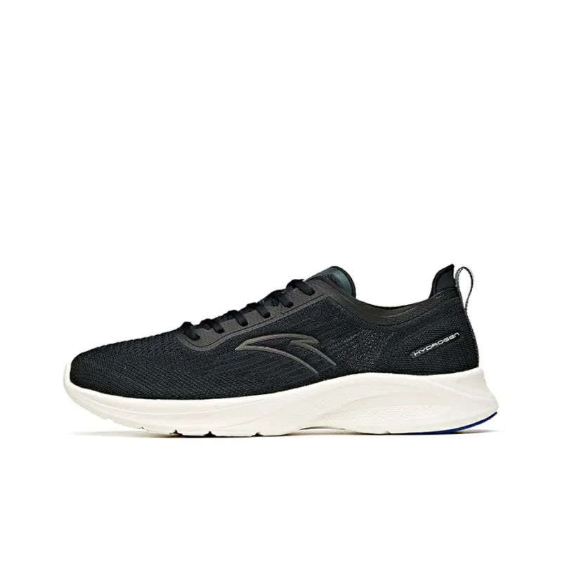 Anta Hydrogen Run III Cushioning Anti Slip And Wear Resistant Low Top Running Shoes Black-0