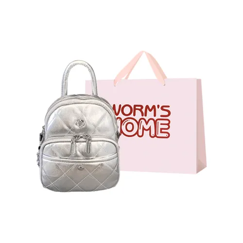 Worm's Home Crossbody Bags Silver