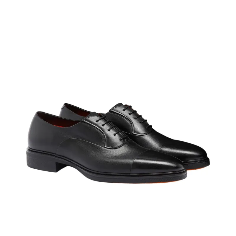 Santoni Easy Dress Shoes Men's Black-2