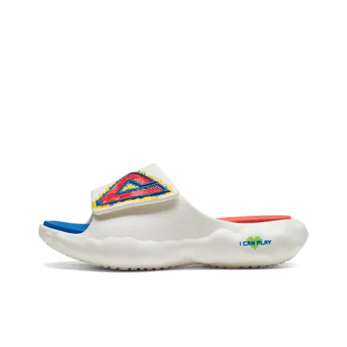 PEAK State Pole Cloud Slide Slippers Women's Off White/Orange Red