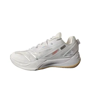 Anta Sweep 5 Cushioning Anti Slip And Wear Resistant Low Top Basketball Shoes Men's White