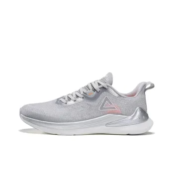 PEAK Rive 003 Cushioning Anti Slip And Wear Resistant Low Top Running Shoes Men's Gray White