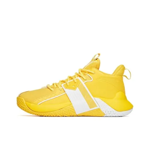 ANTA Cement Busters Basketball Shoes Men Low-Top Yellow/White