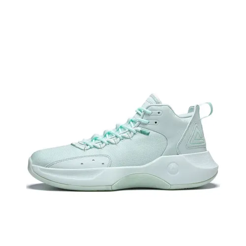 PEAK Nomadic Basketball Shoes Men Mid-Top Pastel Aqua Green