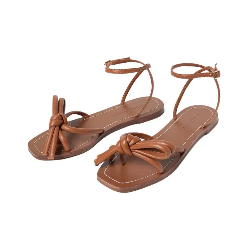 Loeffler Randall Henriette Strap Sandals Women's Umber-3