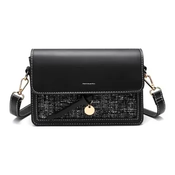 CLEVER& KETCH PU Small Square Bag Shoulder Bag Crossbody Bag Women's Bag Women's Black/Green/Royal Blue