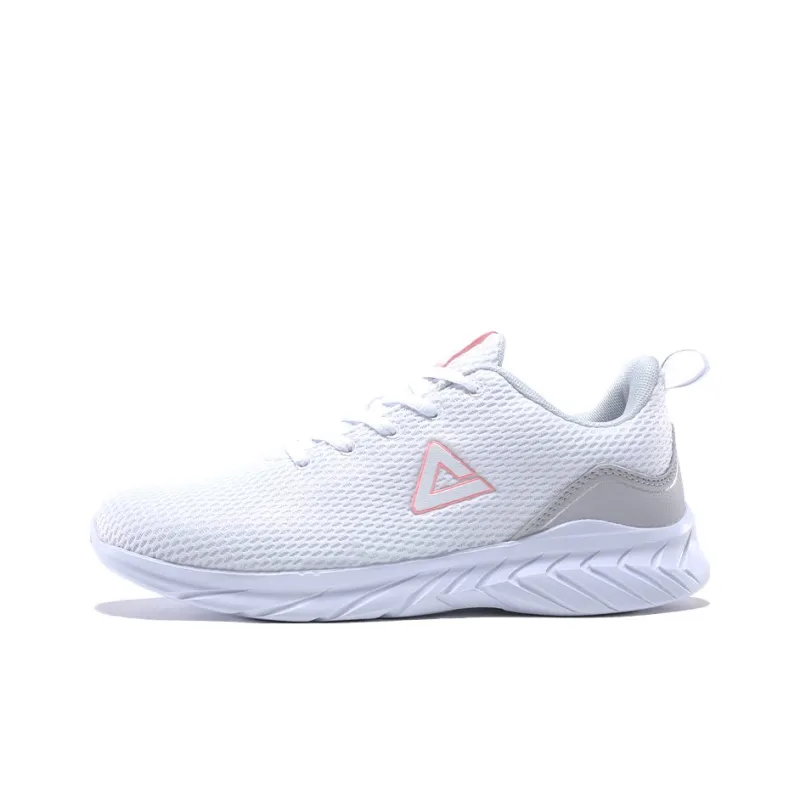 PEAK Qingyi Running Shoes Women's Low Top Light Gray/White-0
