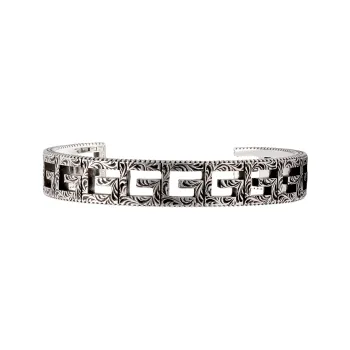 GUCCI Sterling Silver Bangles Men's Silver