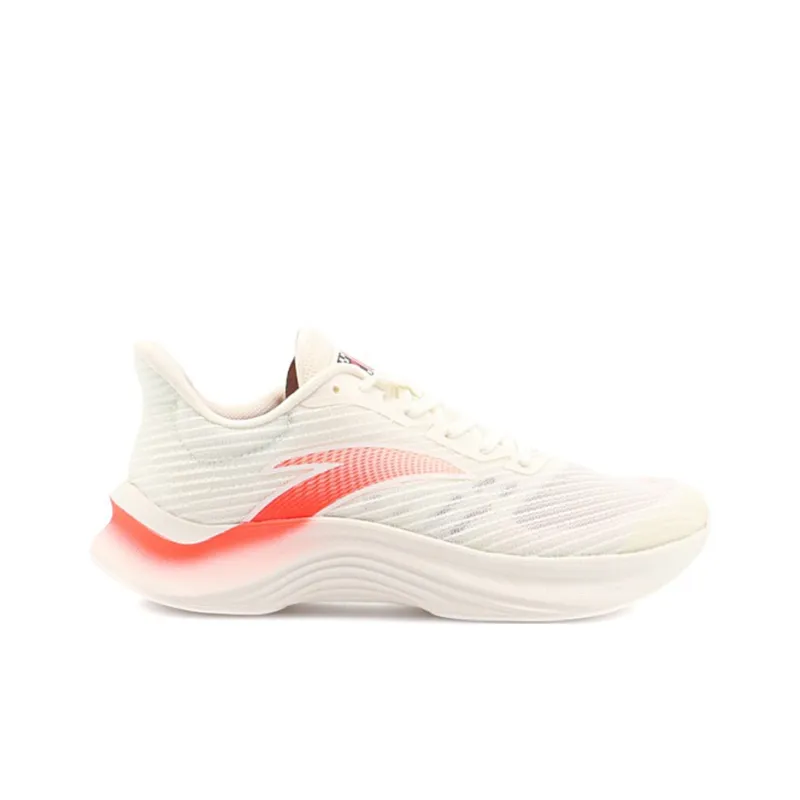 Anta Edge Cushioning, Slip Resistant, Abrasion Resistant, Breathable Low Top Running Shoes Men's Ivory White-1