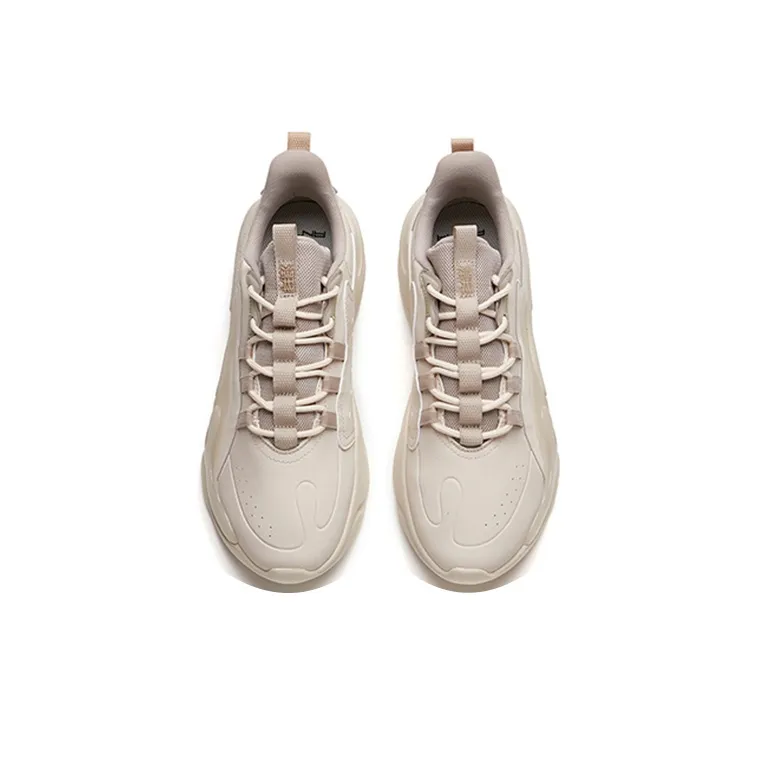 Anta Chao Worship 2.0 Life Collection Breathable Low-Top Running Shoes Men's Muddy Sandy Gray-3