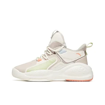 Anta Bastard High-Top Skateboard Shoes Women's Lotus Gray