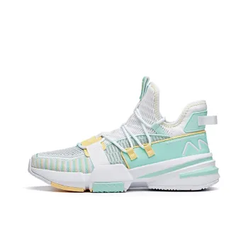 Anta Craze 1 Mid Top Performance Basketball Shoes Men's White Green