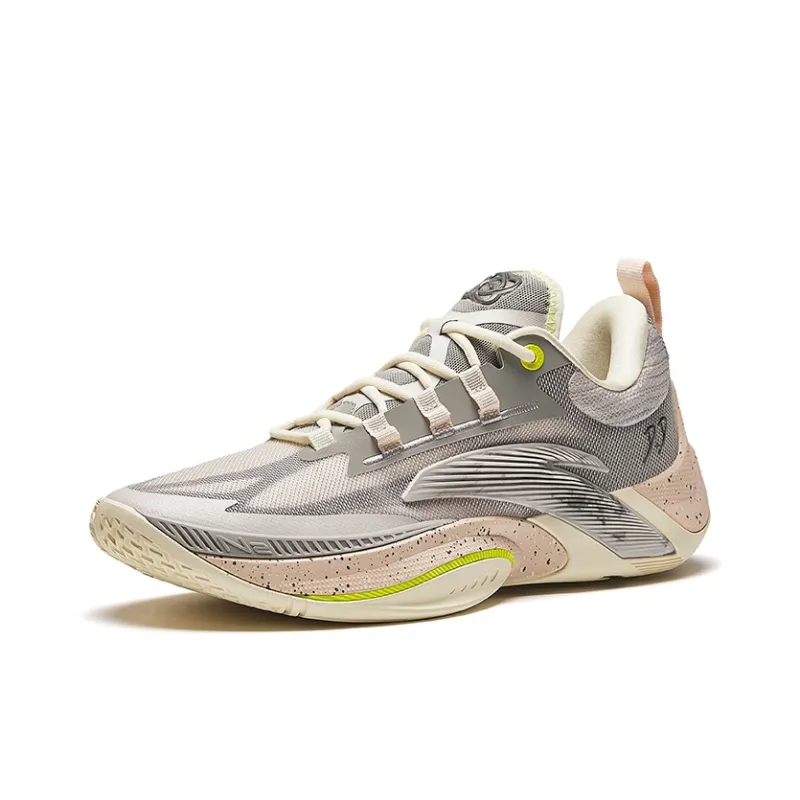 ANTA InstANTAneous 1 Basketball Shoes Men Low Top Gray White-1