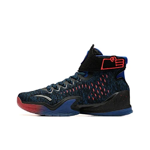 ANTA KT3 Basketball Shoes Men High-Top Black Blue Red