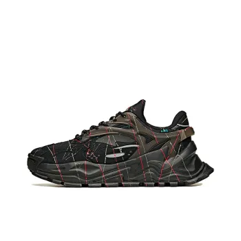 Anta Life Collection Hot Anti Slip Wear Resistant Low Top Chunky Sneakers Men's Black Green