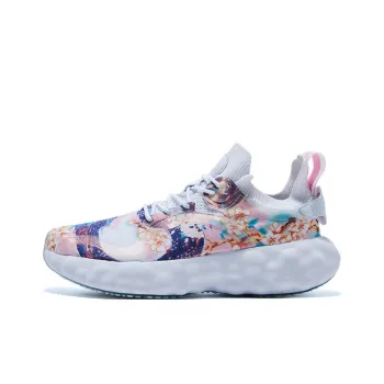 PEAK State Pole Cloud Peach Blossom Anti Slip Wear Resistant Low Top Running Shoes Men's Baymax