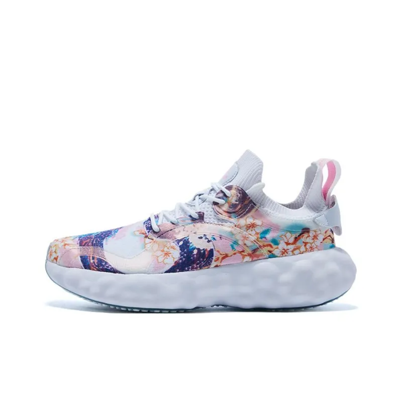 PEAK State Pole Cloud Peach Blossom Anti Slip Wear Resistant Low Top Running Shoes Men's Baymax-0