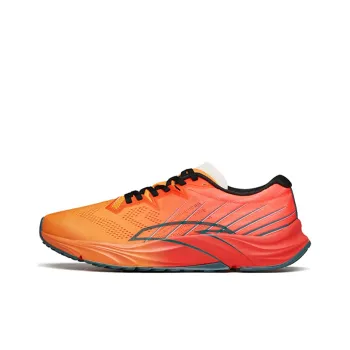 Anta Asphalt Road Fighter 1.0 Cushioned Slip Resistant Abrasion Resistant Low Top Running Shoes Men's Yellow Red Black