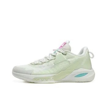 PEAK Lightning 9 Anti Slip Wear Resistant Low Top Basketball Shoes Crystal Green