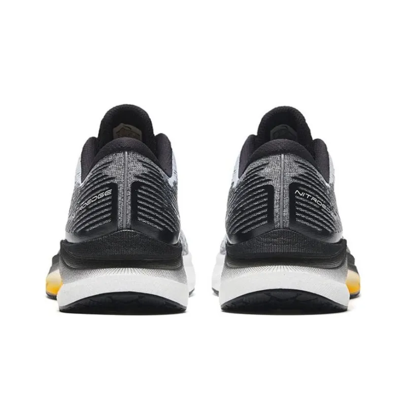 Anta Champion Running Shoes Lite Cushioning Wear-Resistant Low-Top Running Shoes Men's Black Gray White-4