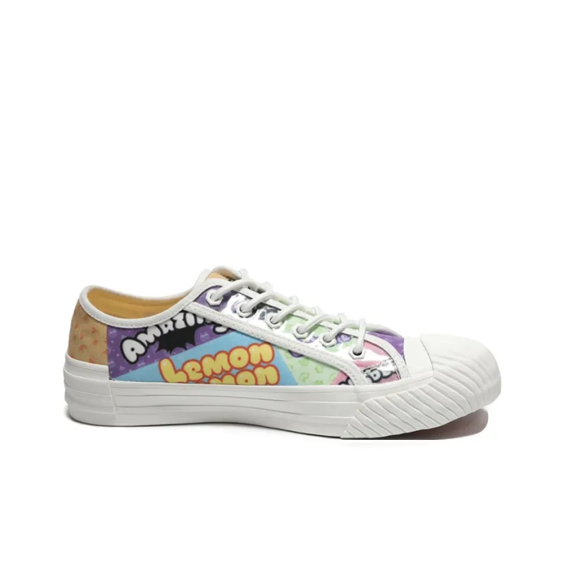PEAK State Pole Lightweight And Wear-resistant Low-Top Skateboard Shoes Women's Purple Orange-1