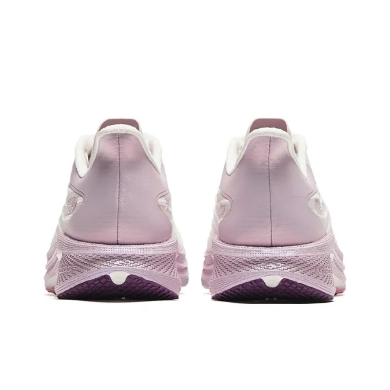 Anta MACH 4.0 Cushioned Slip Resistant Low Top Sprint Running Shoes Women's White Pink-3