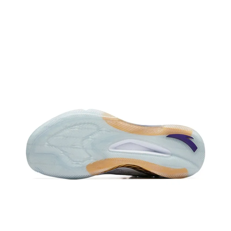 Anta RR5 Rajon Rondo 5 Non slip Lightweight Low Top Basketball Shoes Men's Purple Gold-4