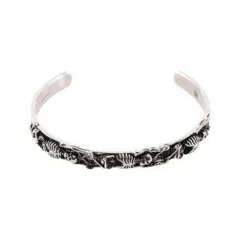 Alexander McQueen Dancing Skeleton Cuff Bracelet