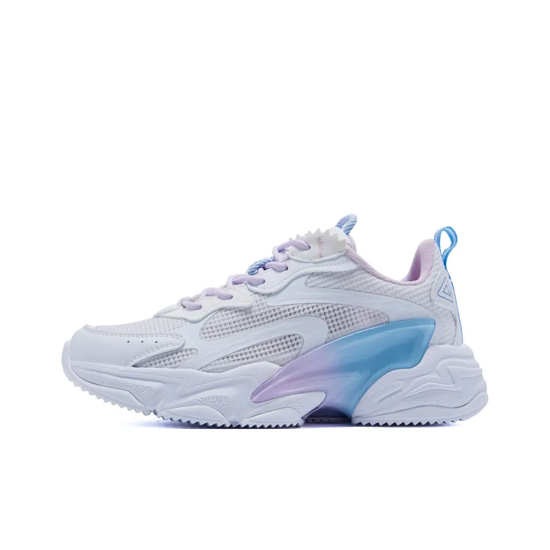 PEAK Man Xing Chunky Sneakers Women's Low Top Large White Light Purple-0