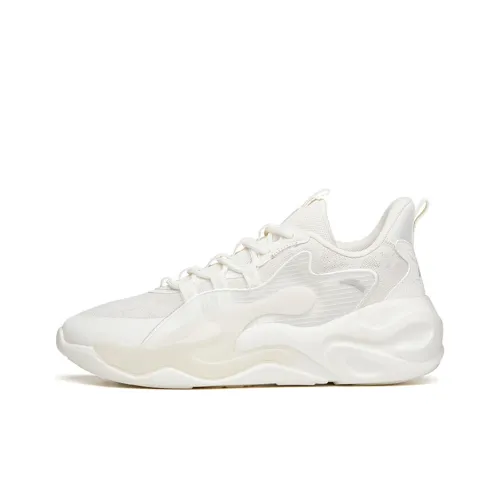 Anta Chao Bai 2.0 Anti Slip Wear Resistant Low Top Casual Shoes Men's White