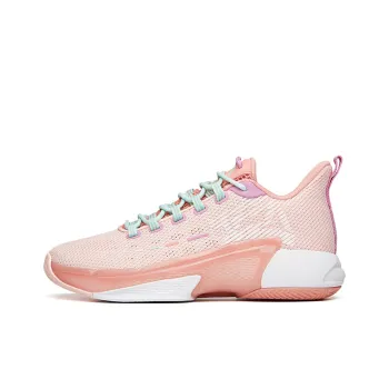 Anta Attack 3 Cushioning Anti Slip And Wear Resistant Low Top Basketball Shoes Pink