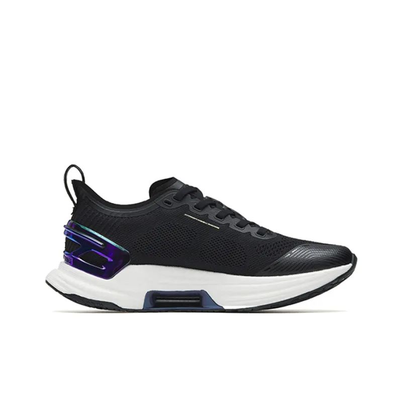 Anta Gen 3.0 Cushioning Anti Slip Wear Resistant Breathability Low Top Running Shoes Men's Black White-1