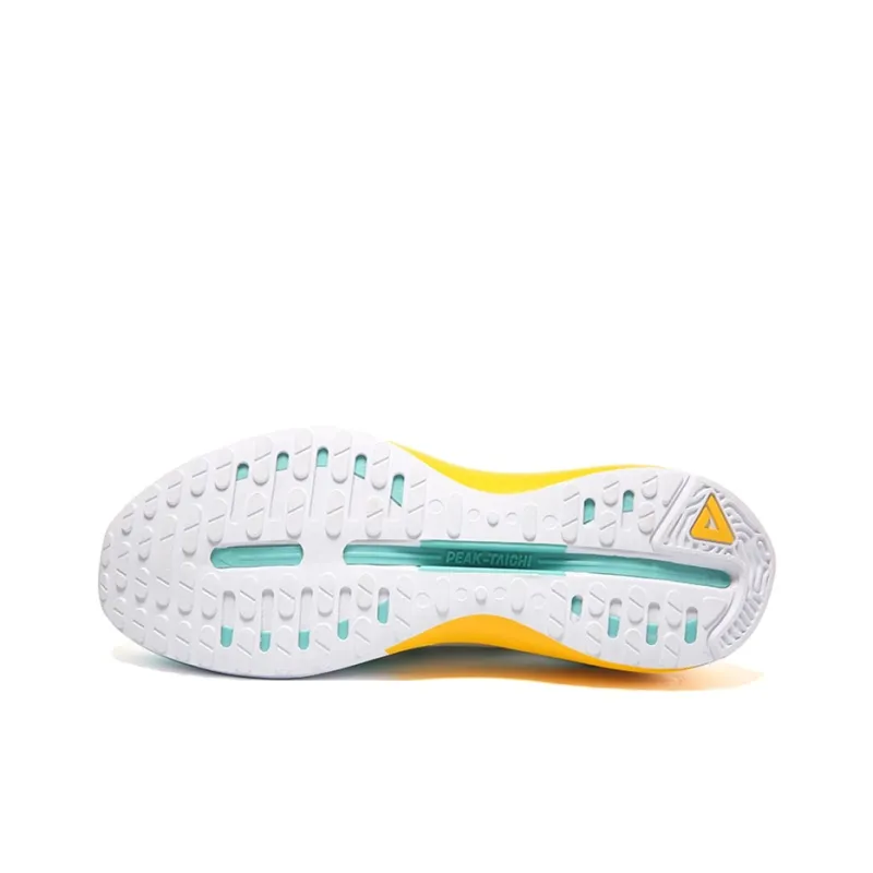 PEAK Tai Chi 2.0 Pro Cushioning Anti-Slip And Wear-Resistant Low-Top Taichi Running Shoes Men's White Blue-4