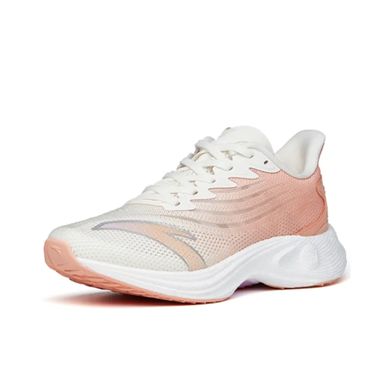 Anta MACH 2.0 Low-Top Running Shoes Women's White Pink-2