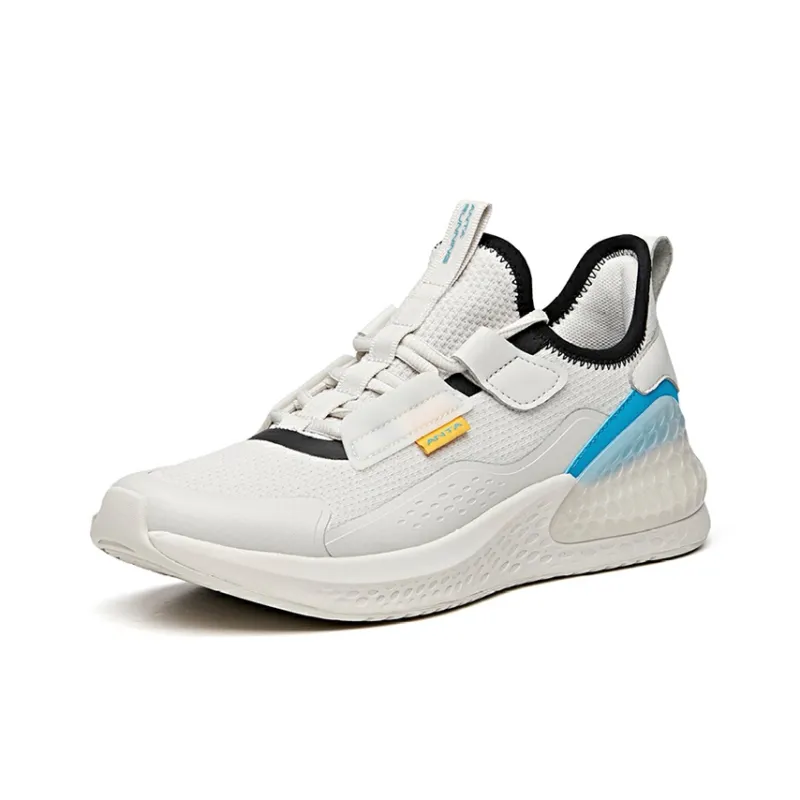 Anta C37 Series Slip Resistant And Breathable Low Top Running Shoes Men's Gray Blue Black-1