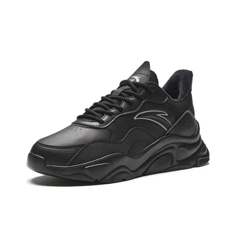 Anta Little Millennium Anti Slip Wear Resistant Low Top Casual Shoes Women's Black-1