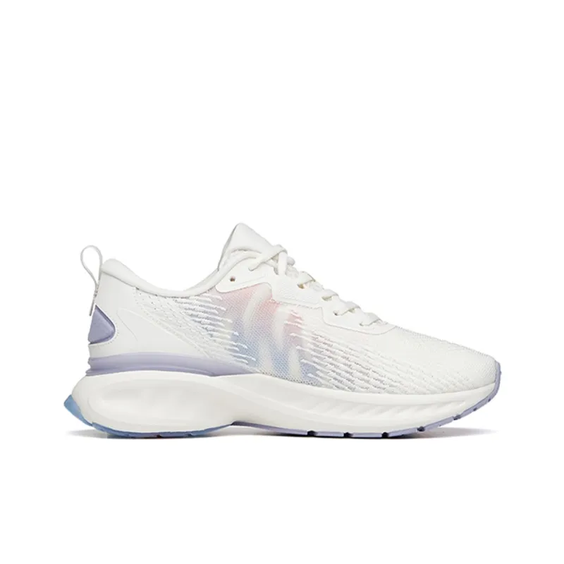 Anta Tron 1.5 Durable Breathable Low-Top Running Shoes Women's White Purple-1