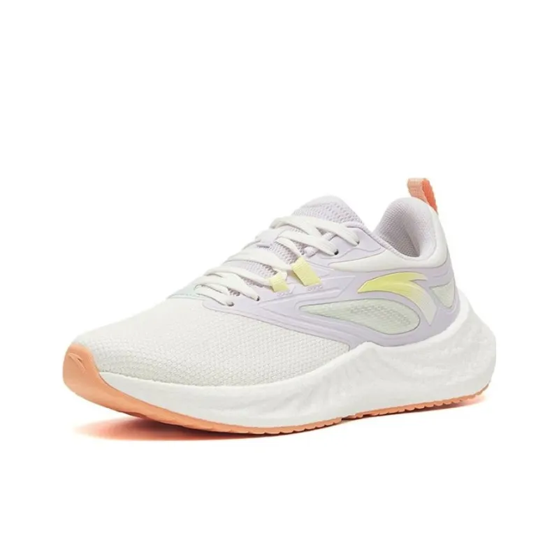 Anta Martian Foam Low Top Running Shoes Women's White Purple-1