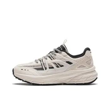 Anta AT955 Anti Slip And Wear Resistant Breathable Low Top Casual Running Shoes Women's Beige Black