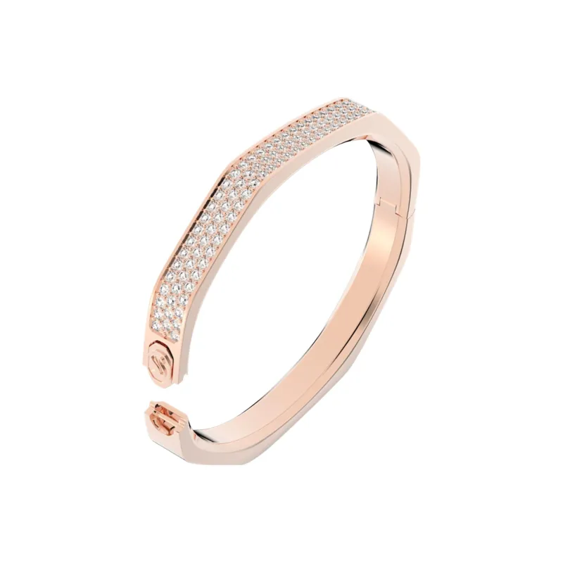 Swarovski Dextera Artificial Crystal Bangles Women's Rose Gold-2
